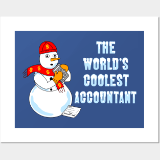 World's Coolest Accountant White Text Posters and Art